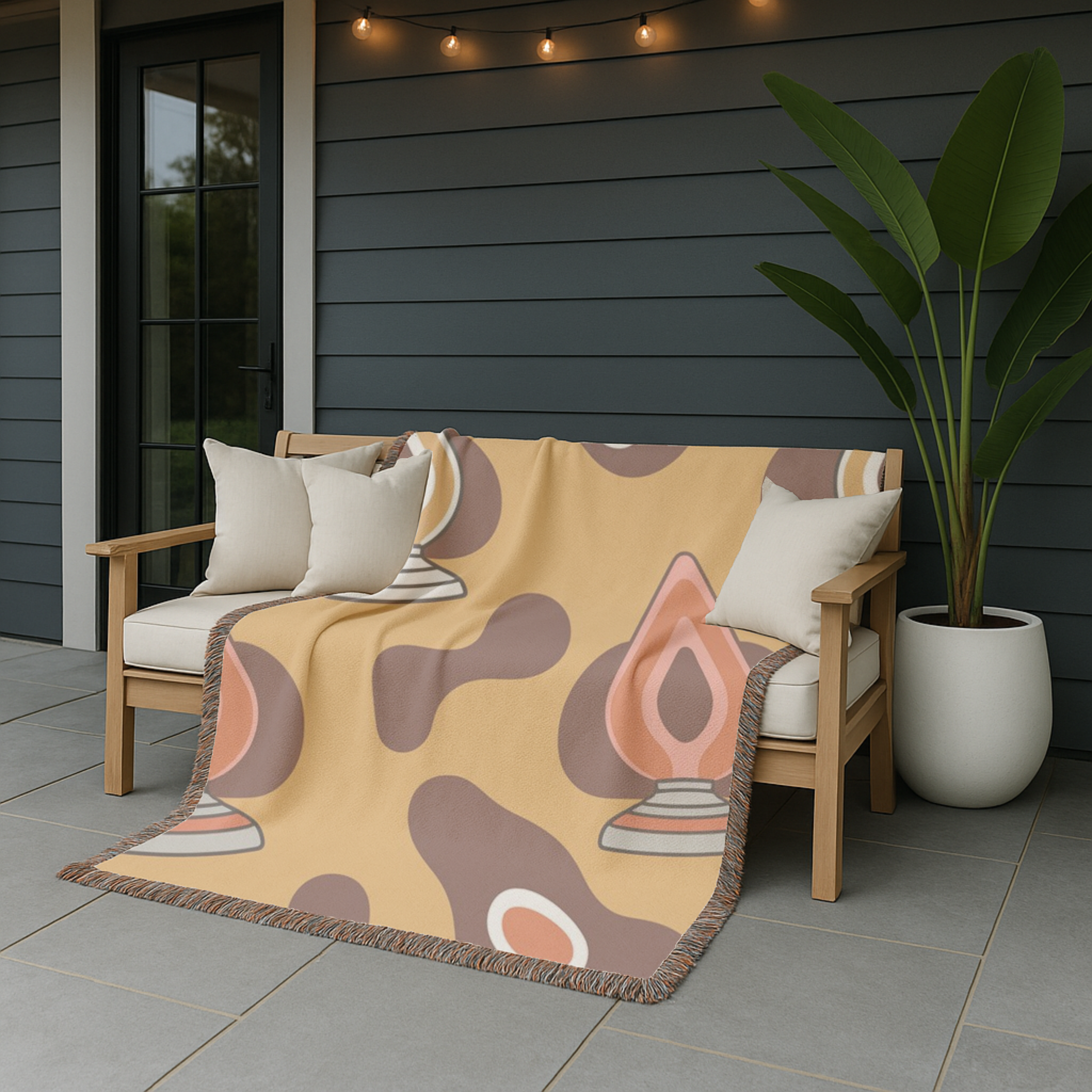 Lava Lamp Throw — 1970s Groovy Icon Woven Blanket