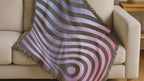Gravity Throw — 2000s Y2K Psychedelic Wave Woven Blanket
