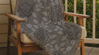 Midnight Rose Throw — 1990s Gothic Floral Woven Blanket