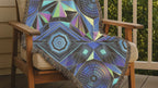 Crystal Throw — 2000s Y2K Kaleidoscope Gem Woven Blanket